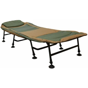 Pat Zfish Bedchair Siesta X8, Green-brown, 205x85cm