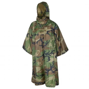 Pelerina Cu Gluga Helikon Tex Poncho Woodland Us, 210x145cm