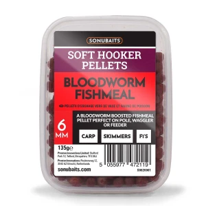 Pelete Sonubaits Soft Hooker Pellet 6mm Bloodworm Fishmeal