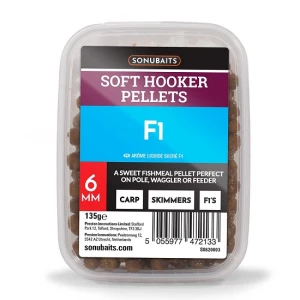 Pelete Sonubaits Soft Hooker Pellets 6mm F1 Green