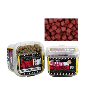 Mini Softhook Pelete Cresta 8mm Strawberry 80gr/cutie