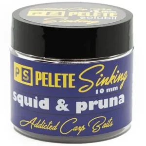 Pelete Solubile Addicted Carp Baits Sinking Dumbell, Squid & Pruna, 10 mm  Pelete Solubile Addicted Carp Baits Sinking Dumbell, Squid & Pruna, 10 mm