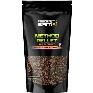 Micropelete Feeder Bait Method Pellet, Green Black Red, 2mm, 800g
