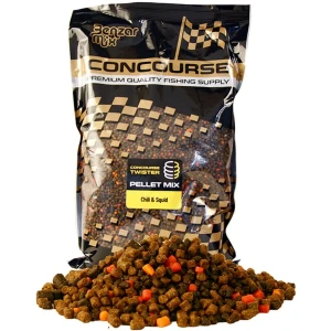 Pelete Benzar Mix Concourse Twister Pellet Mix, Chili-squid, 800g