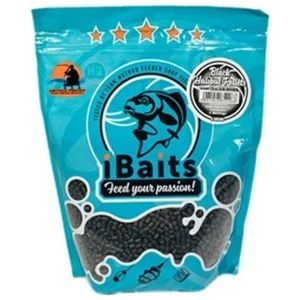 Pelete Ibaits Black Halibut, 4mm, 800g