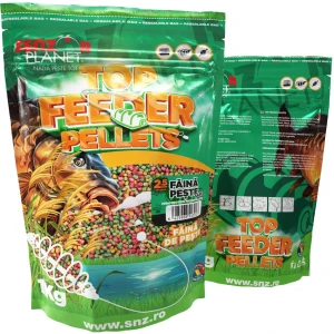 Top Feeder Senzor Pelletes, Faina Peste & Sare, 2.5mm, 1kg  Top Feeder Senzor Pelletes, Faina Peste & Sare, 2.5mm, 1kg