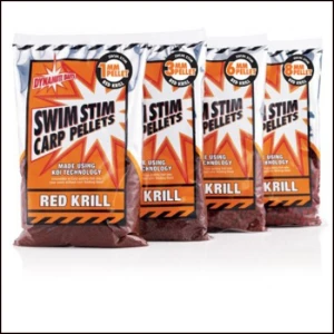 Pelete Dynamite Baits Swim Stim Red Krill Carp 900gr 8mm
