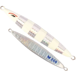 Pilker Mustad Jig Mirotic Slow, Silver Glow, 8cm, 80g