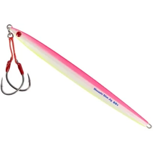 Pilker Mustad Mezashi Jig Slim, Pink Glow, 80g, 16.00cm