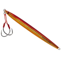 Pilker MUSTAD Mezashi Jig Slim, Red Gold Glow, 60g, 14.50cm Pilker MUSTAD Mezashi Jig Slim, Red Gold Glow, 60g, 14.50cm