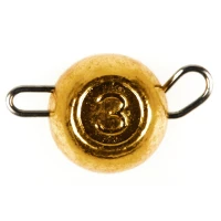 Jig Ball Cheburashka  Lucky John Tungsten  Gold, 7g, 2buc/pac