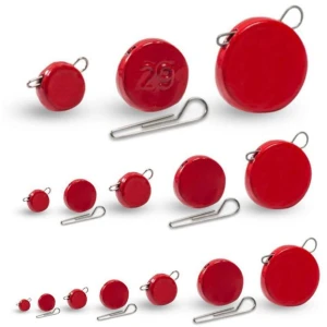 Plumbi Cheburashka Plat Orange Cu Agrafa Detasabila, Rosu, 8g, 7buc/plic