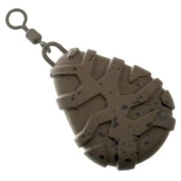 Plumb Carp Pro Delight Flat Pear Swivel Lead, 4oz-113g, 1buc/pac