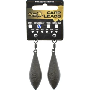 Plumb SELECT BAITS Distance Bullet Lead, 120g, 2buc/pac