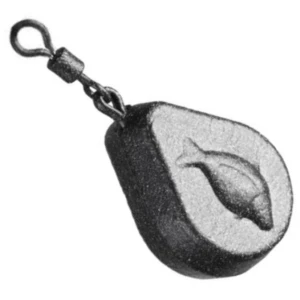 Plumb Zfish Flat Pear Lead, 40g, 1buc/pac