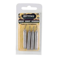 PLUMB SPRO DROP SHOT CU AGRAFA 18G 4 BUCATI PLUMB SPRO DROP SHOT CU AGRAFA 18G 4 BUCATI