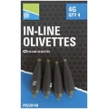 Plumbi Preston Inline Olivettes, 0.6g, 5buc/pac Plumbi Preston Inline Olivettes, 0.6g, 5buc/pac
