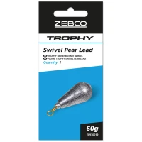 Plumbi Zebco Trophy Swivel Pear Leads, 60g, 1buc/pac