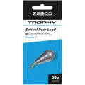 Plumbi ZEBCO Trophy Swivel Pear Leads, 80g, 1buc/pac
