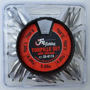 Set Plumbi Culisanti Cu Silicon Filfishing 7 Compartimente, 2-8g