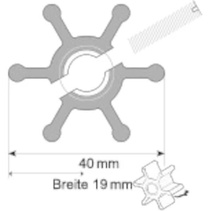 Impeller Nitril SPX FLOW 4528-0003