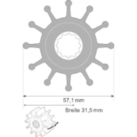 Impeller din Neopren SPX FLOW 1210-0001