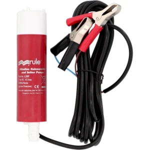 Kit Pompa Submersibila si Inline RULE Slimline iL500P, 12V, 1920L/h