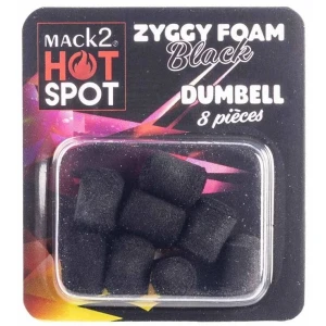 Dumbell Mack2 Ziggy Foam Dumbell Two Tone, Negru, 12mm, 8buc/pac