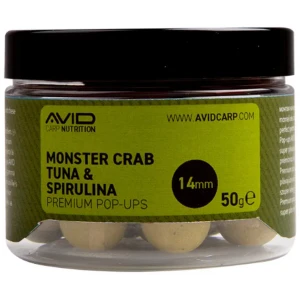 Pop Up Avid Premium, Monster Crab-tuna & Spirulina, 14mm, 50g