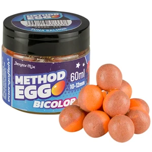 Pop Up Benzar Mix Method Egg Bicolor, Ton Somon, 10-12mm, 60ml