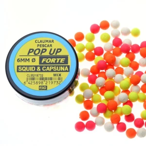 Pop Up Claumar Squid-capsuna Forte Mix Color 15gr 6mm