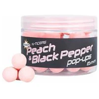 Pop Up DYNAMITE BAITS N-Ticers, Peach & Black Pepper, 15mm