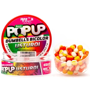 Pop Up Dumbells Bicolor Senzor Planet, Usturoi, 8mm, 30g Pop Up Dumbells Bicolor Senzor Planet, Usturoi, 8mm, 30g