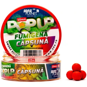 Pop Up Fumigena Senzor Planet, Capsuna, 10mm, 25g Pop Up Fumigena Senzor Planet, Capsuna, 10mm, 25g
