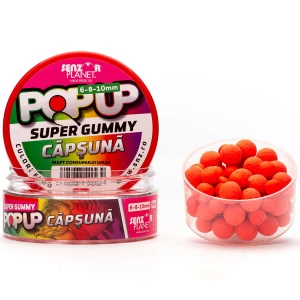 Pop Up Senzor Planet, Capsuna, 6-8-10mm, 30g Pop Up Senzor Planet, Capsuna, 6-8-10mm, 30g