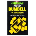 Pelete Artificiale KORDA Pop Up Dumbell, Banoffee, White, 12mm, 8buc/pac Pelete Artificiale KORDA Pop Up Dumbell, Banoffee, White, 12mm, 8buc/pac