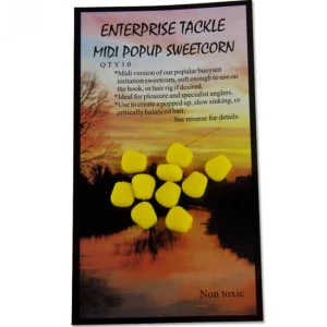 Porumb Artificial Flotant Enterprise Tackle Midi Pop-up Sweetcorn, Yellow, 10 Buc/plic