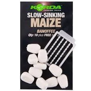 Porumb Artificial Korda Slow Sinking Maize, Banoffee White, 10buc/pac