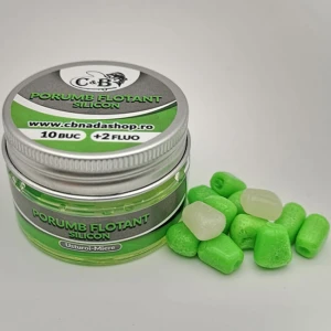 Porumb Flotant Silicon C&B FLUO Usturoi-Miere, 10 buc/cutie Porumb Flotant Silicon C&B FLUO Usturoi-Miere, 10 buc/cutie