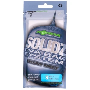 Pungi PVA KORDA Solidz Slow Melt, S, 55x100mm, 25buc/pac Pungi PVA KORDA Solidz Slow Melt, S, 55x100mm, 25buc/pac