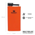Butelca Stanley, The Easy-Fill Wide Mouth Flask, Blaze Orange, 0.23L Butelca Stanley, The Easy-Fill Wide Mouth Flask, Blaze Orange, 0.23L