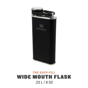 Butelca Stanley The Easy Fill Wide Mouth Flask Stanley Matte Black Pebble 0.24l