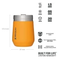 Cana Termoizolanta Stanley, The Everyday Go Tumbler, Saffron, 0.29L Cana Termoizolanta Stanley, The Everyday Go Tumbler, Saffron, 0.29L