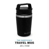 Cana Termoizolanta Stanley The Shortstack Travel Mug Matte Black Pebble 0.23 L 