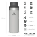 Cana Termoizolanta Stanley, The Trigger-Action Travel Mug, Ash, 0.35L Cana Termoizolanta Stanley, The Trigger-Action Travel Mug, Ash, 0.35L