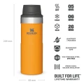 Cana Termoizolanta Stanley, The Trigger-Action Travel Mug, Saffron, 0.35L Cana Termoizolanta Stanley, The Trigger-Action Travel Mug, Saffron, 0.35L