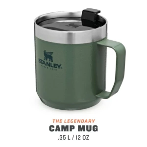 Cana Termoizolanta Stanley The Legendary Camp Mug Hammertone Green 0.35 L