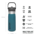 Sticla Apa Stanley The IceFlo Flip Straw Water Bottle Lagoon 0.65L Sticla Apa Stanley The IceFlo Flip Straw Water Bottle Lagoon 0.65L