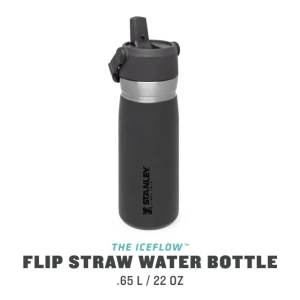 Sticla Apa Stanley The IceFlow Charcoal 0.65 l  Sticla Apa Stanley The IceFlow Charcoal 0.65 l