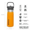 Sticla Apa Stanley The IceFlow Flip Straw Water Bottle Saffron 0.65L  Sticla Apa Stanley The IceFlow Flip Straw Water Bottle Saffron 0.65L